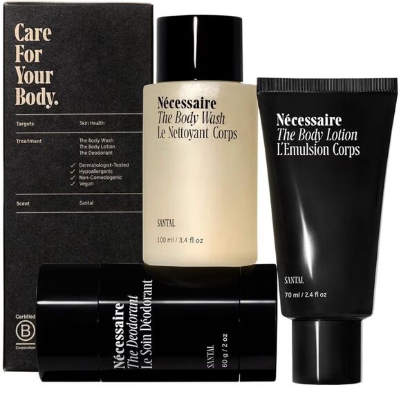 Necessaire Other - Nécessaire Body Essentials Gift Set Santal Travel Body Wash, Lotion & Deodorant